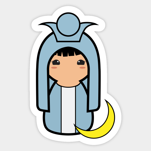 The High Priestess Sticker by Arlain